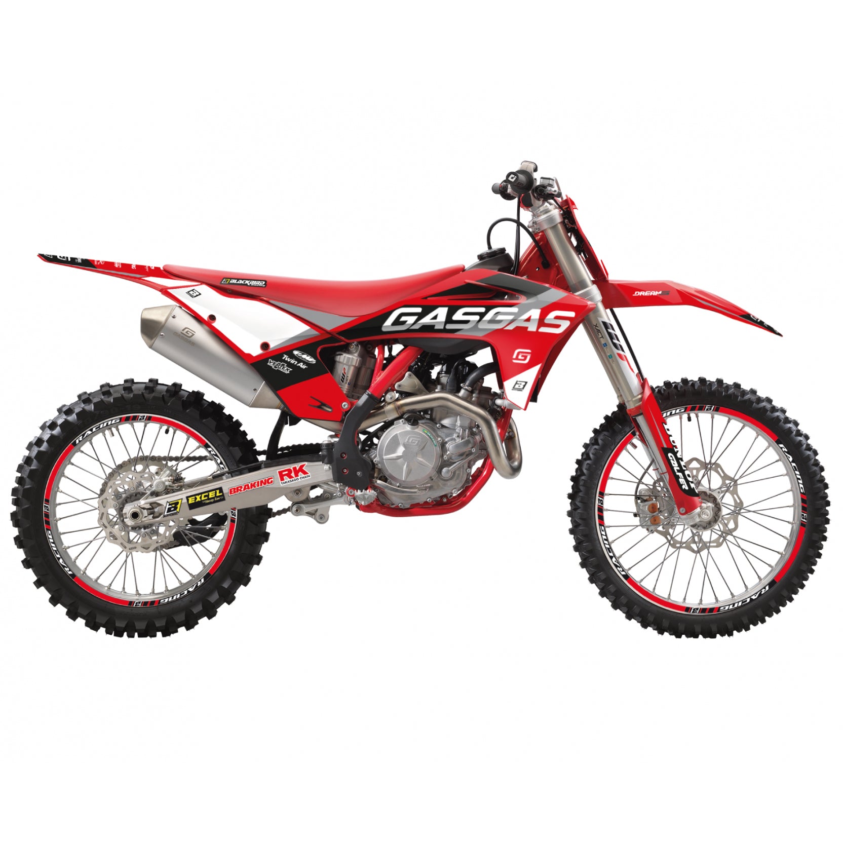21-23 EC/MC GASGAS DREAM5 GRAPHICS, BLACKBIRD 2908AB DECAL KIT