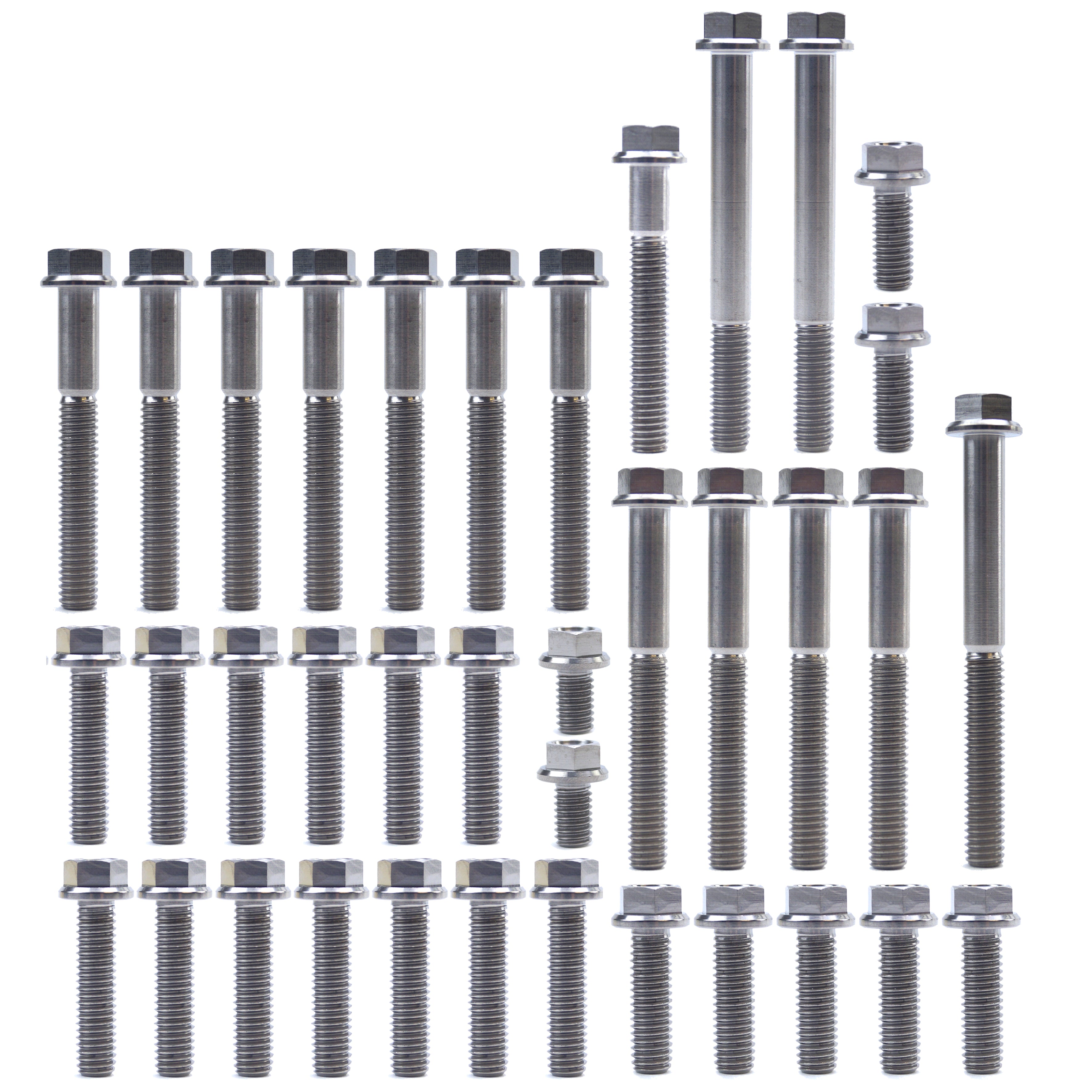 KTM HUQ 85 TITANIUM ENGINE BOLT KIT, KIT SIZE 46 BOLTS !!! MADE TO ORDER !!!