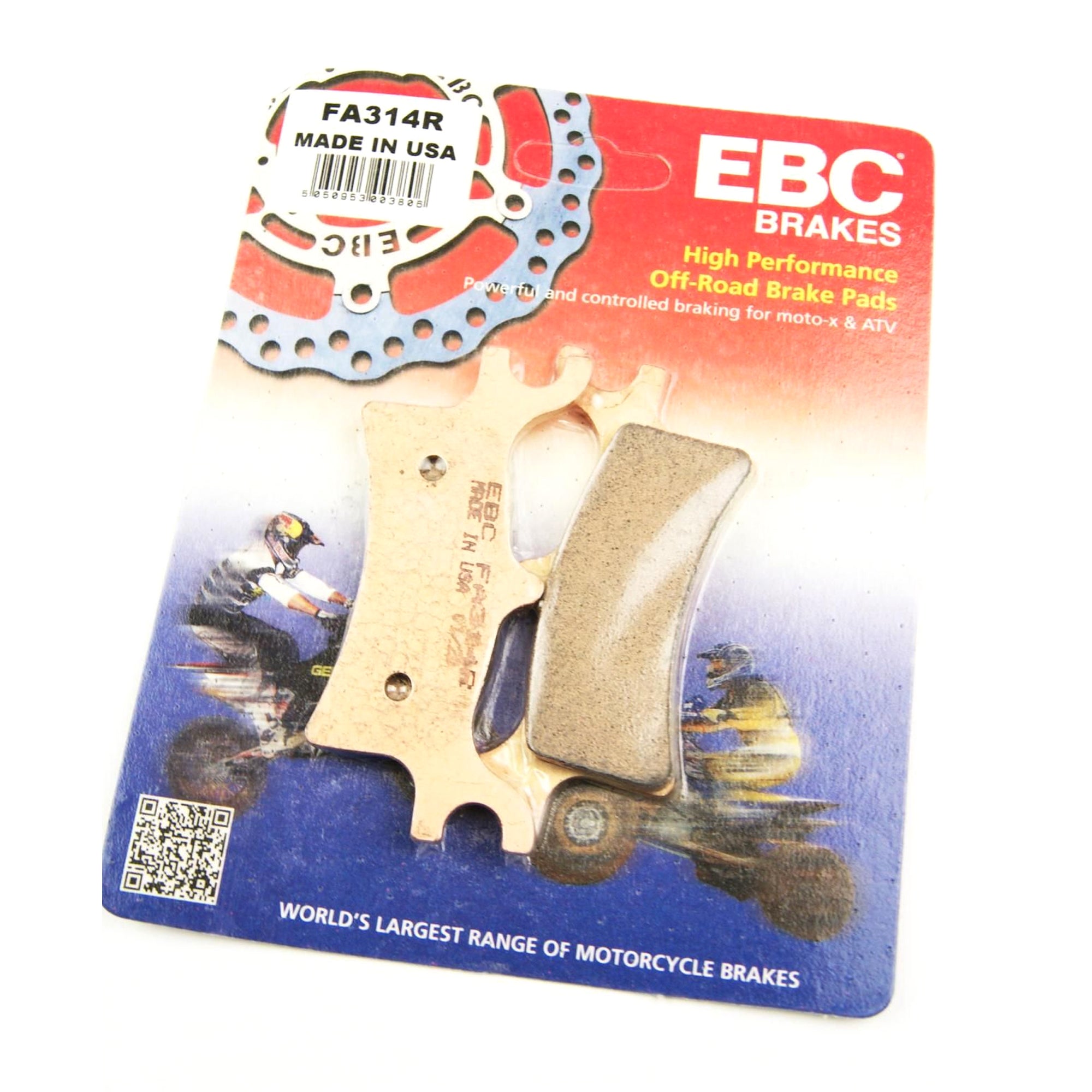 BRAKE PADS SINTERED METAL GOLD, EBC FA314R, POLARIS, 39-314