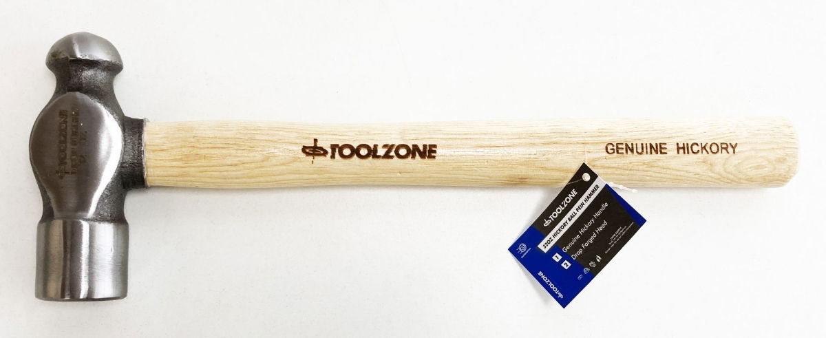 BALL PEIN HAMMER 32oz HICKORY HANDLE 370mm - TOOLZONE KDPHM067