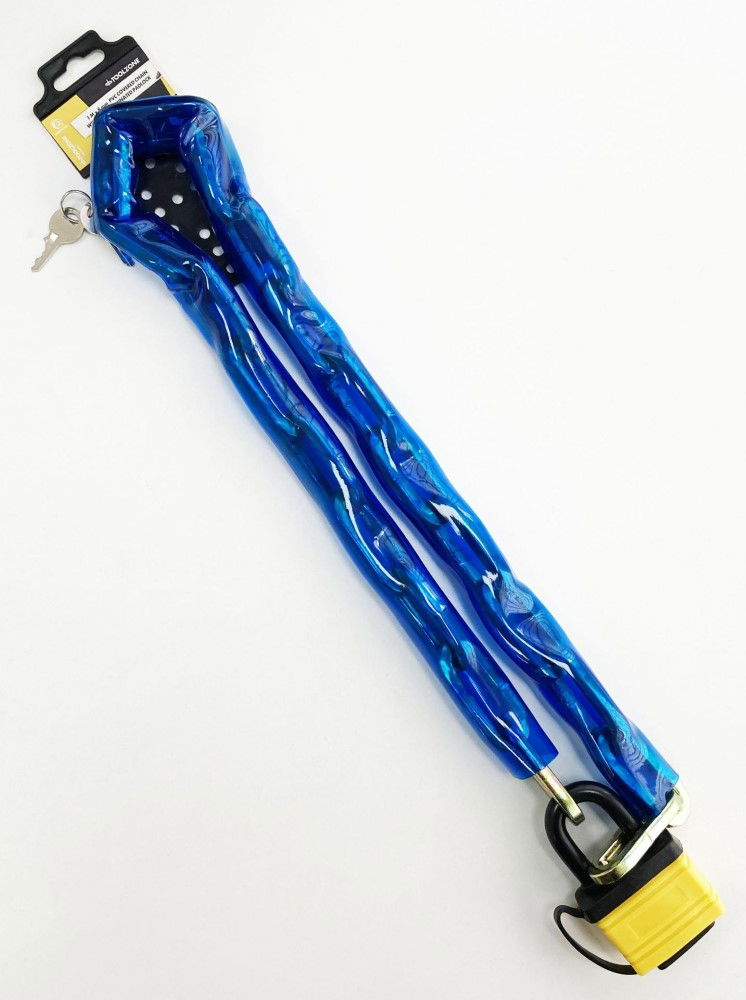 CHAIN PVC 1m x 8mm WITH 50mm LAMINATED PADLOCK - TOOLZONE KDPLK071