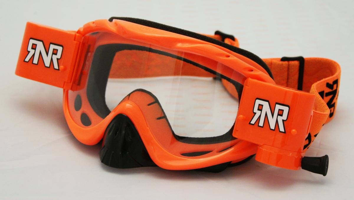 £18+VAT WHILST STOCKS LAST, RNR HYBRID NEON ORANGE FULLY LOADED ROLL OFF, NEON ORANGE GOGGLE GH66, ROLL & TEAR OFF