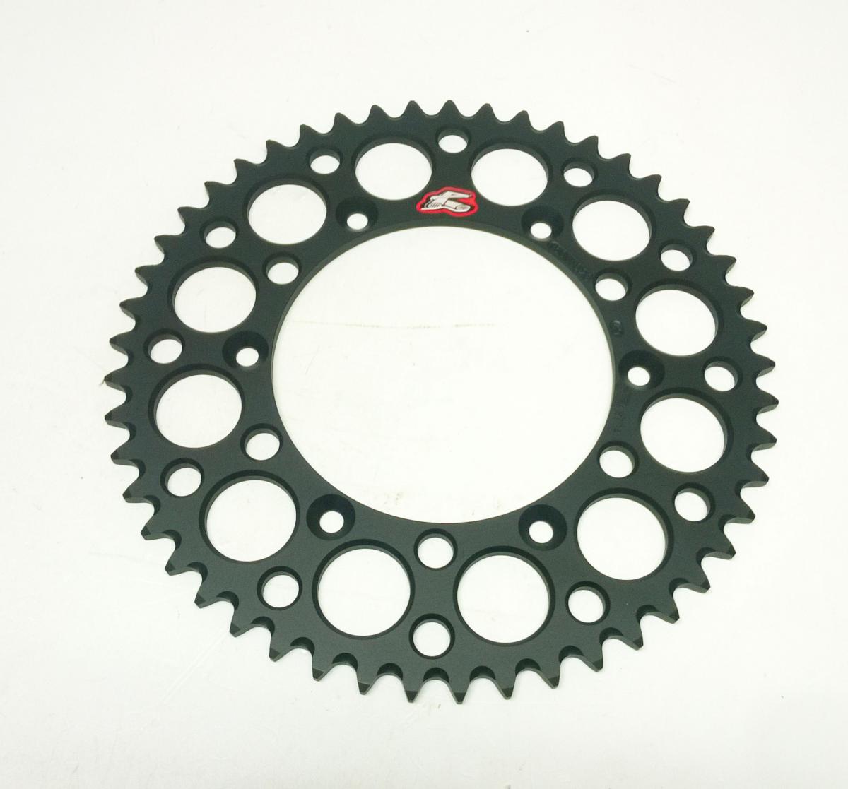 REAR SPROCKET ALLOY RENTHAL, ULTRALIGHT 150U-520-49GBBK BLACK, 150U-520-49GBBK