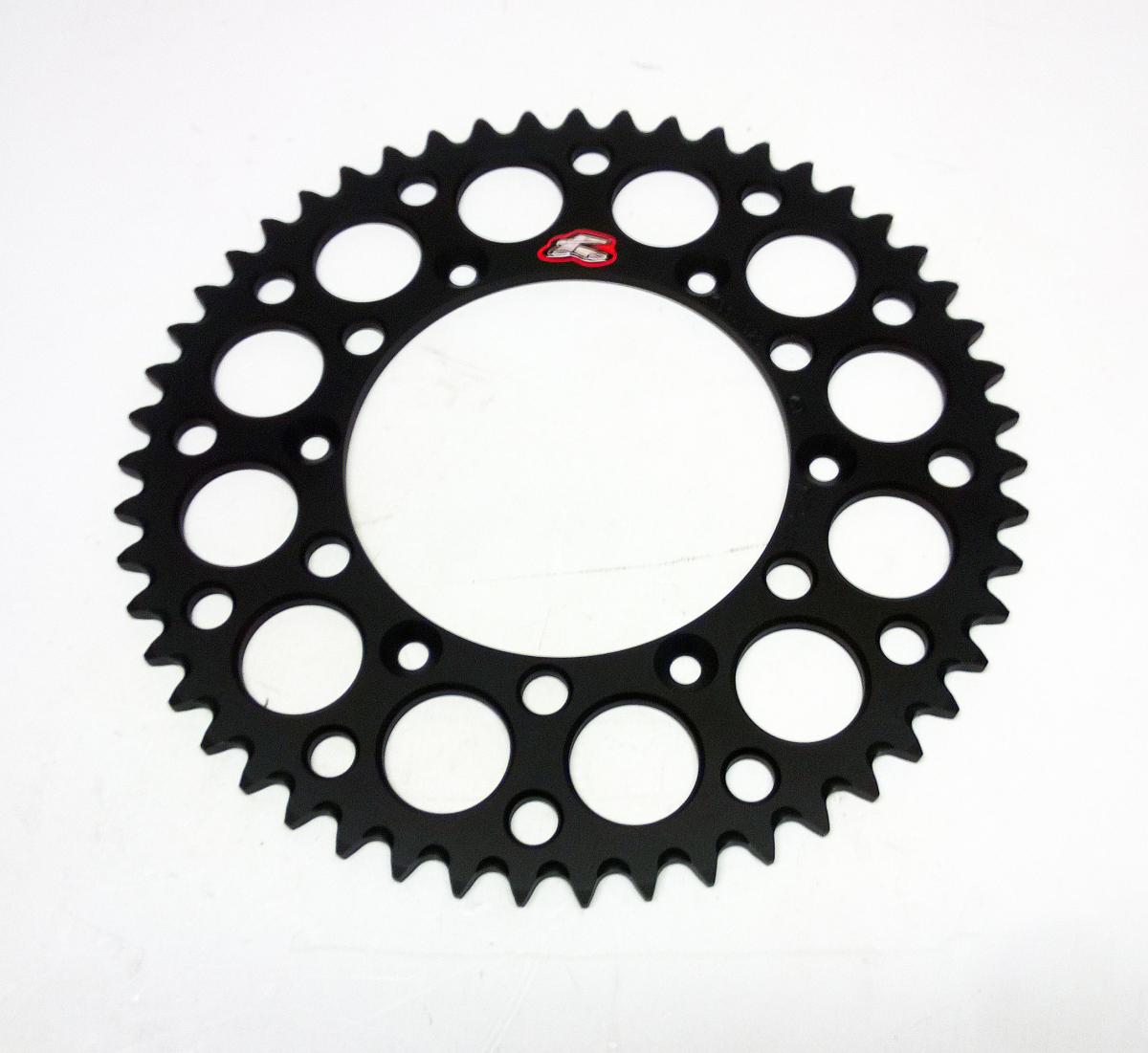 REAR SPROCKET ALLOY RENTHAL, ULTRALITE 150U-520-51GBBK BLACK, 150U-520-51GBBK