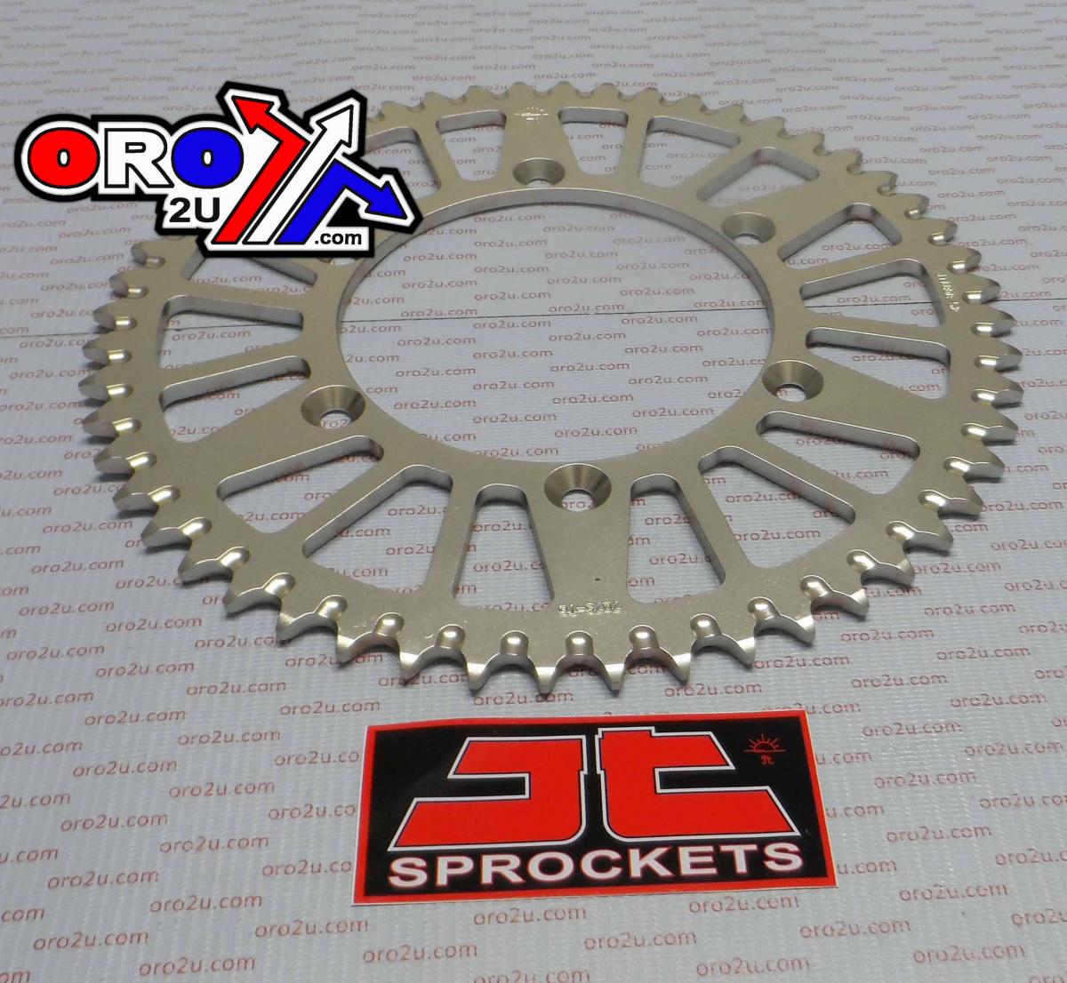 REAR SPROCKET ALLOY SILVER 822, JTA808.52 7075-T6 Aluminium