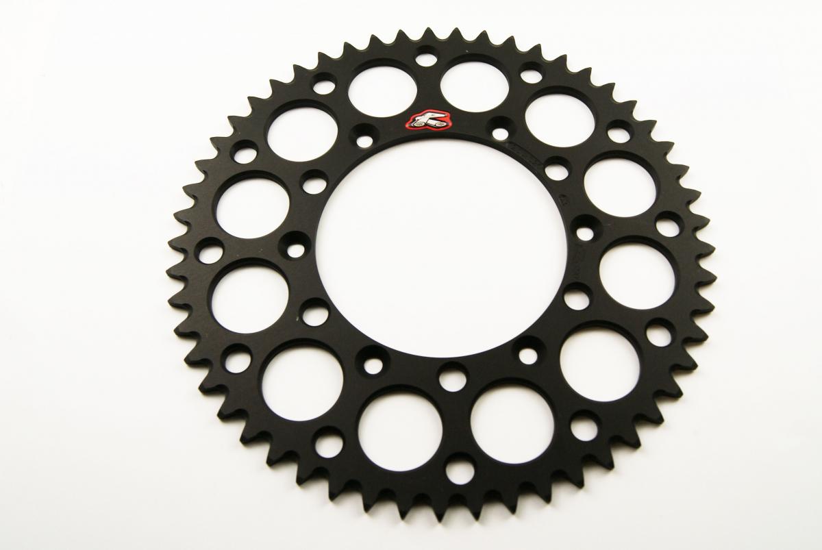 REAR SPROCKET ALLOY RENTHAL, ULTRALITE 123U-520-53GYBK BLACK, 123U-520-53GYBK