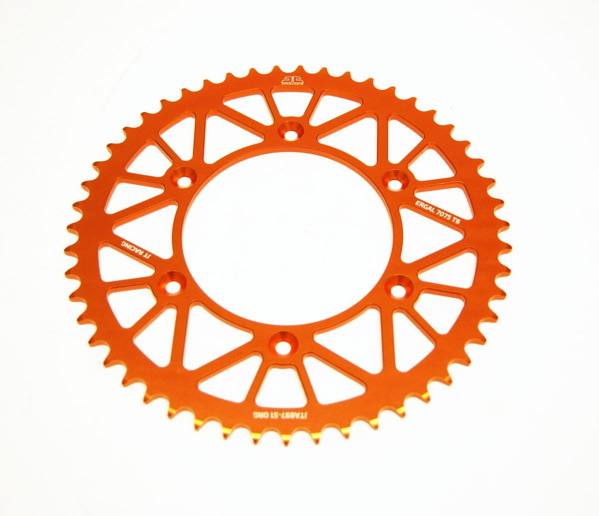 REAR SPROCKET ALLOY ORANGE, JTA897.51ORG