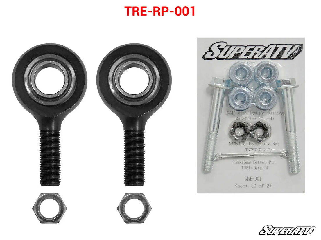 POLARIS HEAVY DUTY OUTER TIE ROD END KIT, SUPERATV TRE-RP-001