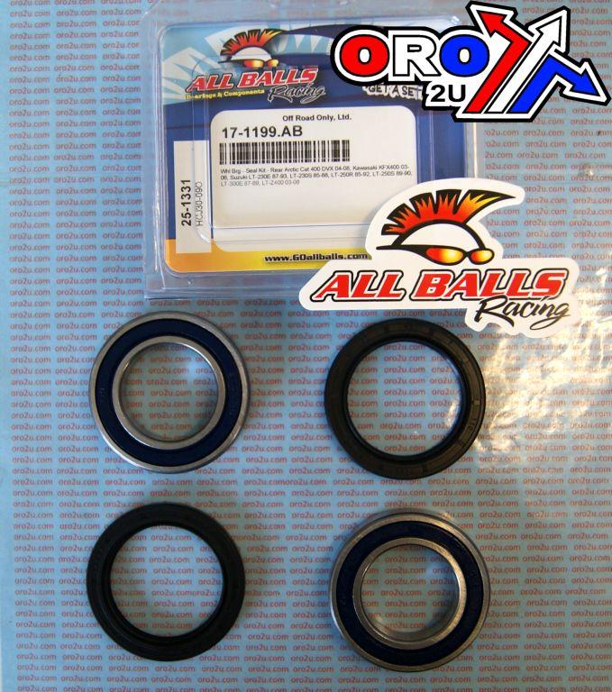 WHEEL BEARING & SEAL KIT REAR, ALLBALL 25-1331 KAW SUZUKI