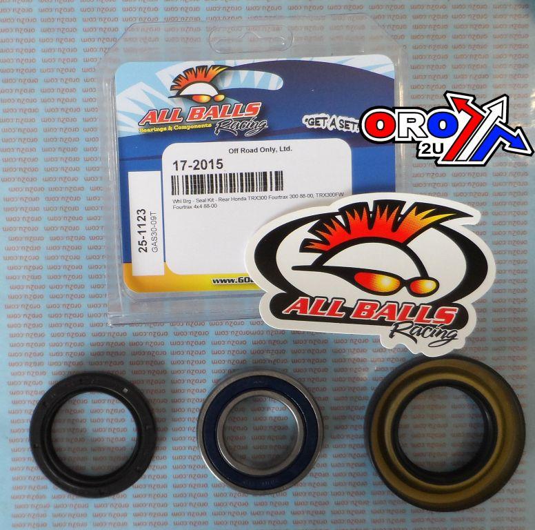WHEEL BEARING KIT REAR 88-00 HON TRX300, ALLBALLS 25-1123 ATV