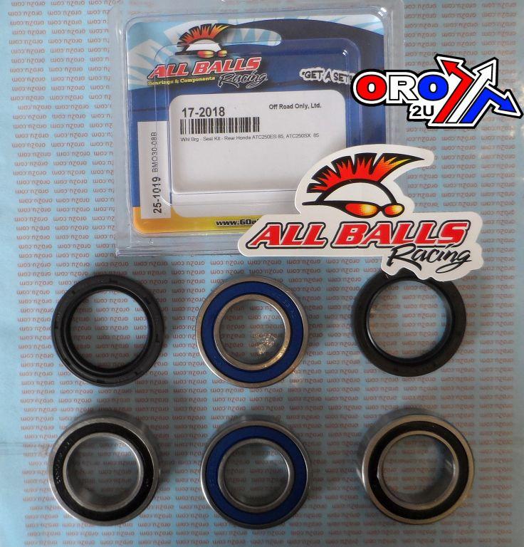 WHEEL BEARING KIT REAR 1985 HON ATC250, ALLBALLS 25-1019 ATV