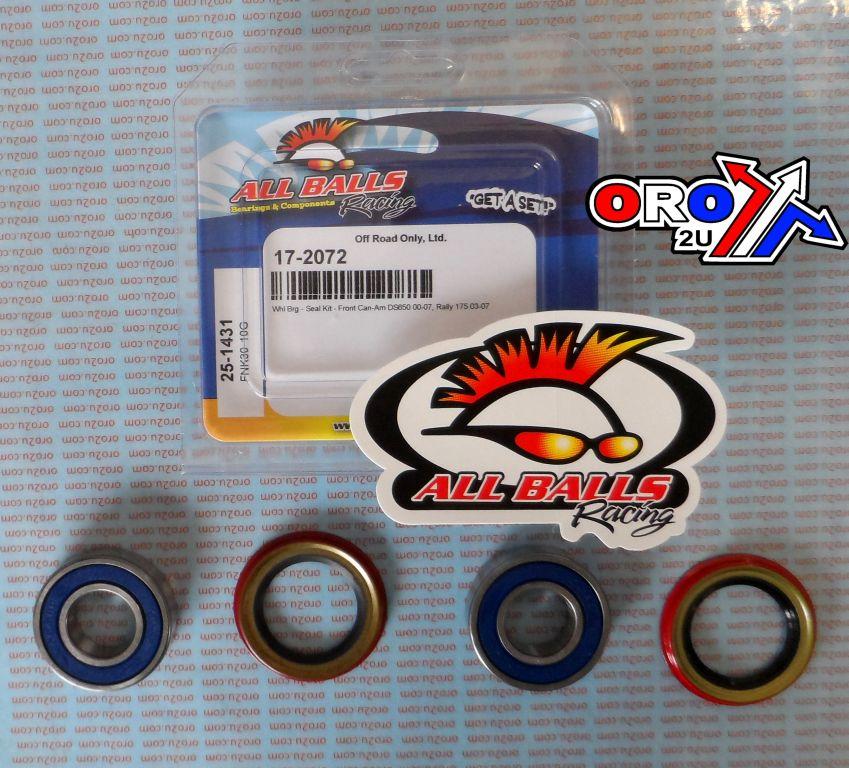 WHEEL BEARING KIT FRONT 00-07 CAN-AM DS650/RALLY, ALLBALLS 25-1431 ATV