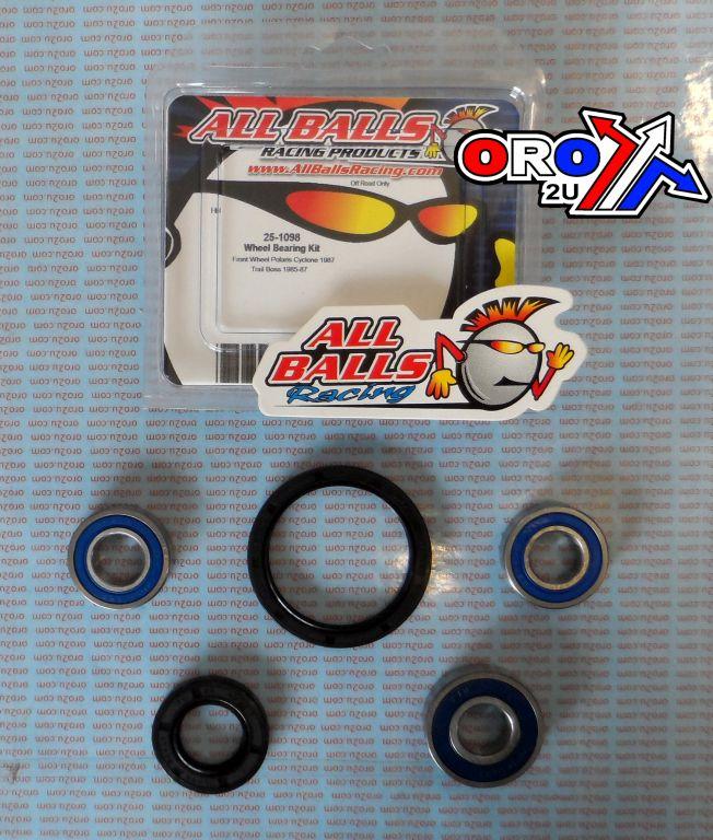WHEEL BEARING KIT FRONT 85-87 POLARIS CYCLONE/TRAIL BOSS 250, ALLBALLS 25-1098 ATV