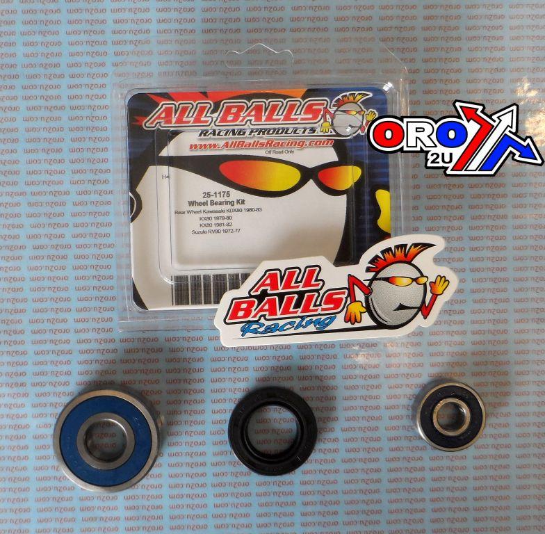 WHEEL BEARING KIT FRONT 75-01 KAW KD/KE/KM 80/100, ALLBALLS 25-1164 DIRT/ROAD