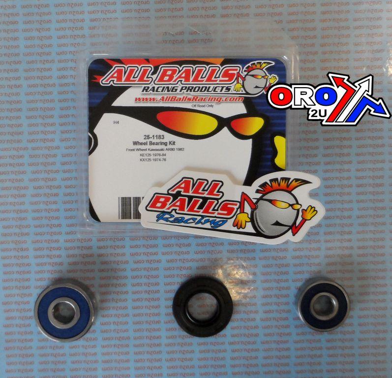WHEEL BEARING KIT FRONT 74-84 KAW KE/KX 125, ALLBALLS 25-1183 ROAD/DIRT