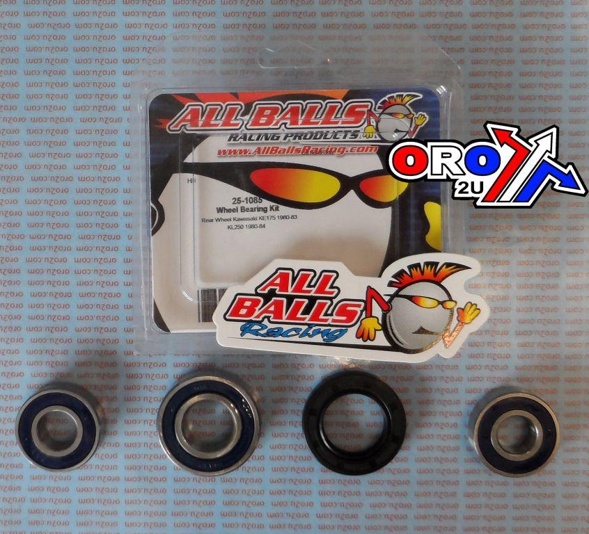 WHEEL BEARING KIT REAR 80-83 KAW KE175, ALLBALLS 25-1085 ROAD