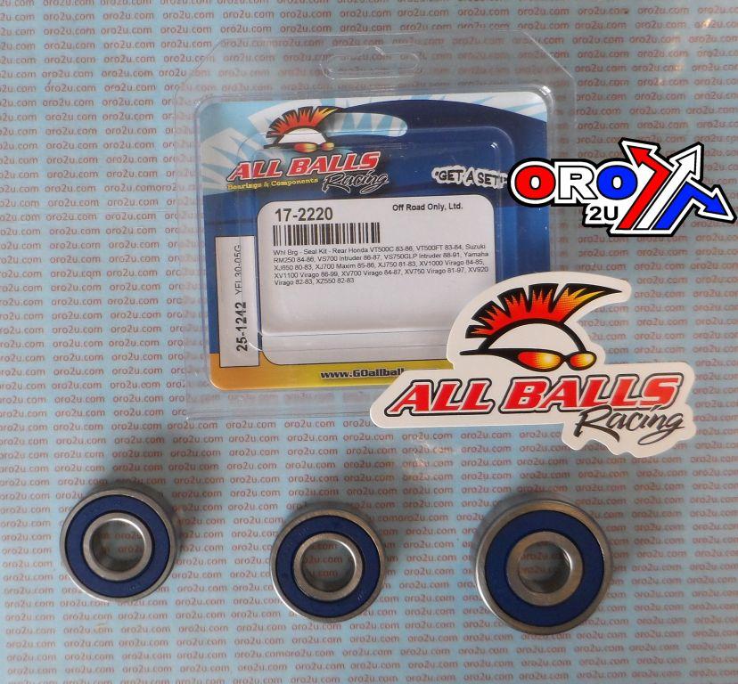 WHEEL BEARING KIT REAR 80-99 HON,SUZ,YAM, ALLBALLS 25-1242 ROAD