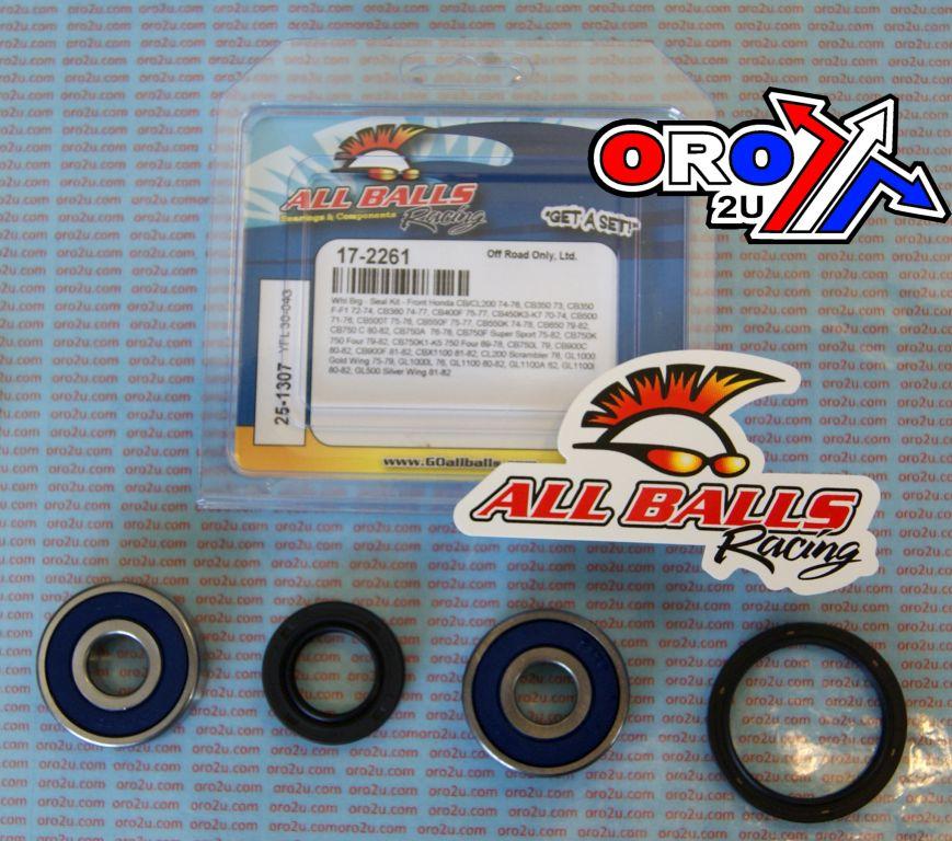 WHEEL BEARING KIT FRONT 69-82 HON CB/CBX/CL/GL, ALLBALLS 25-1307 ROAD