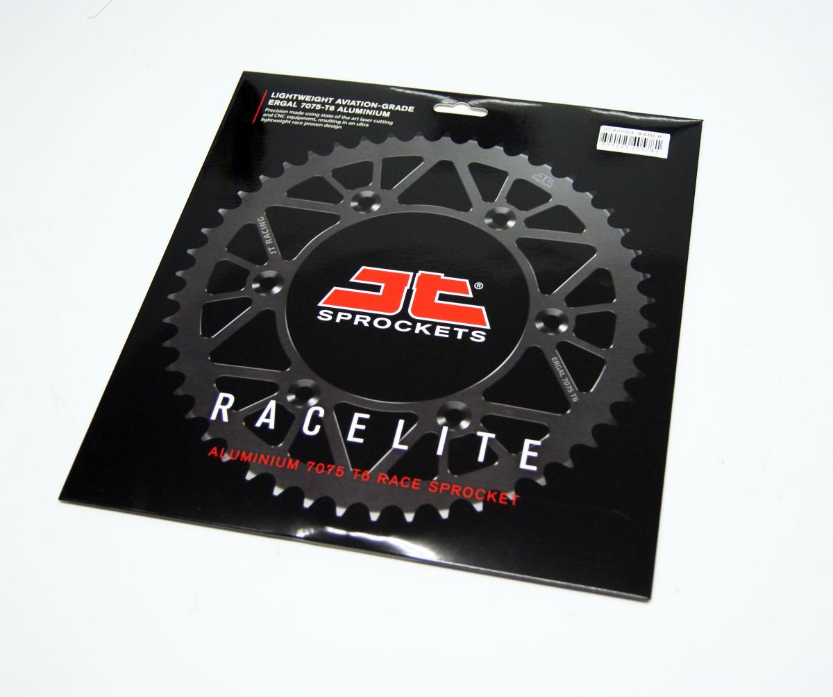 REAR SPROCKET ALLOY JTA1793.44BLK, JT RACELITE 7075 T6, CHAIN CONVERSION 520