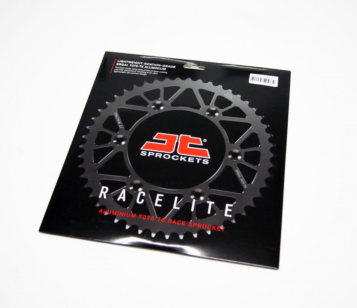 REAR SPROCKET JT RACERLITE BLACK, JT JTA210.49BLK 7075-T6 Aluminium