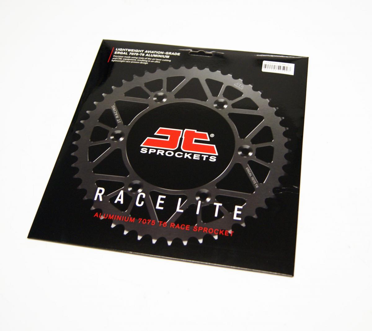 REAR SPROCKET JT RACERLITE BLACK, JT JTA210.53BLK 7075-T6 Aluminium