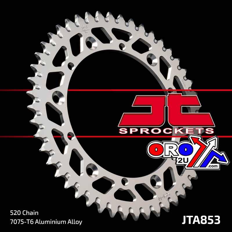 REAR SPROCKET ALLOY SILVER, JTA853.43 7075-T6 Aluminium