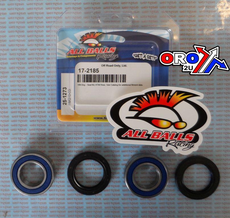 WHEEL BEARING KIT FRONT & REAR BMW/KAW/SUZ/GAS/HUS/KTM/HUSKY, ALLBALLS 25-1273 DIRT/ROAD