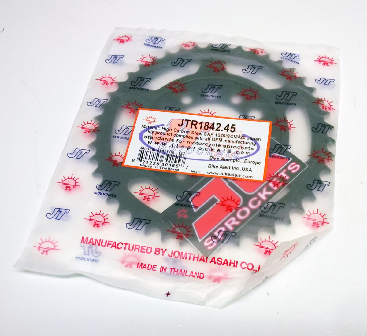 REAR SPROCKET JTR1842.45 STEEL, DT125 / YZ80, SR1842-45