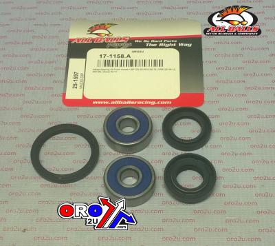 WHEEL BEARING KIT FRONT 82-15 HON 125, ALLBALLS 25-1597 ROAD