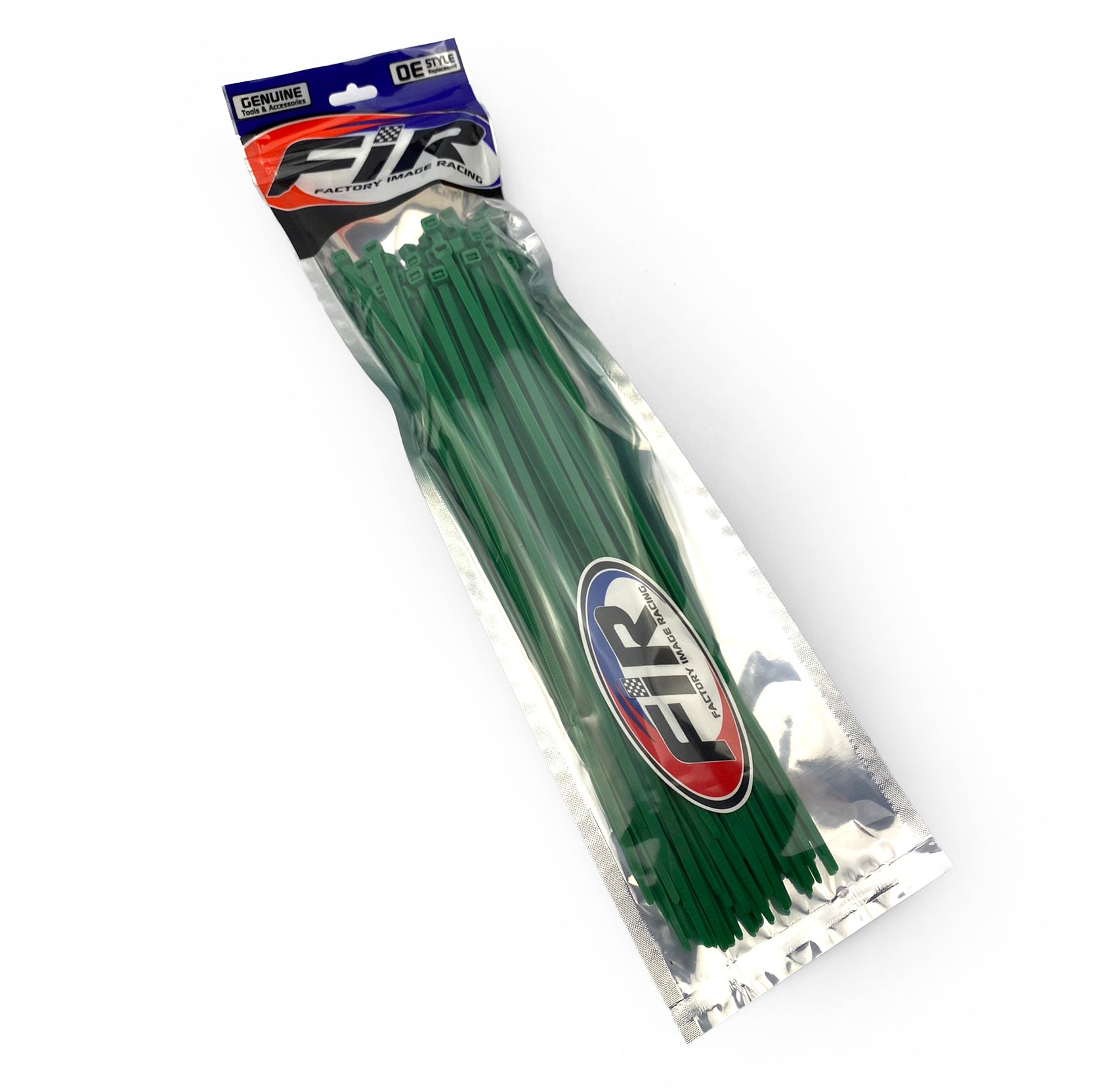 NYLON CABLE ZIP TIES - GREEN, 300mm x 4.8mm - PACK OF 100