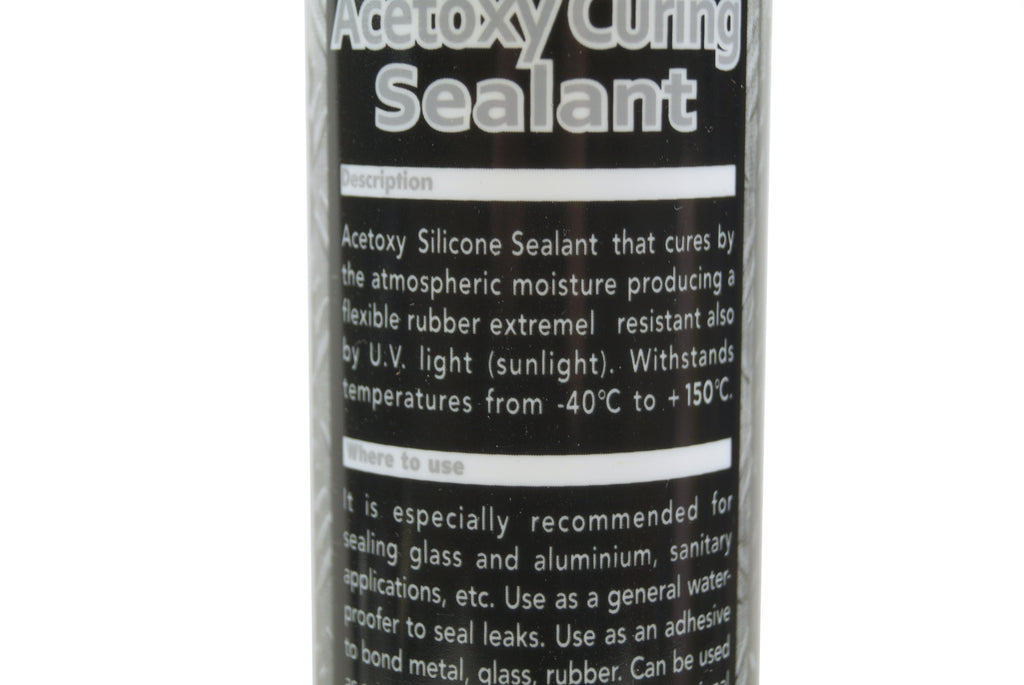 RTV SILICONE SEALANT CLEAR 280ml, EACH, LS25