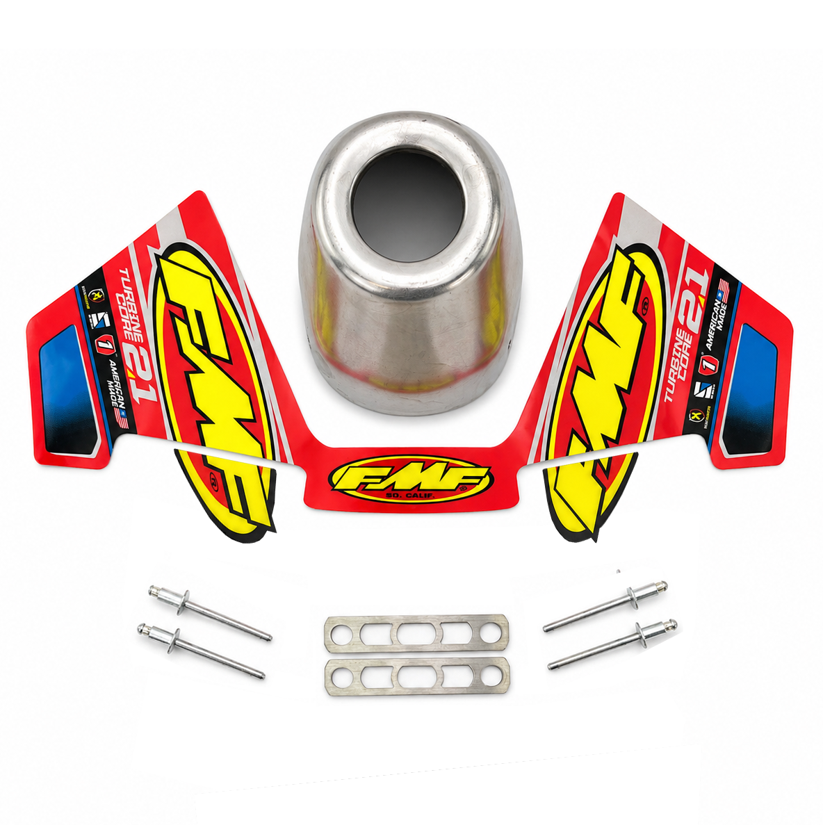 TURBINE CORE 2.1 REPLACEMENT SLASH CUT STAINLESS END CAP CONE 1.375"