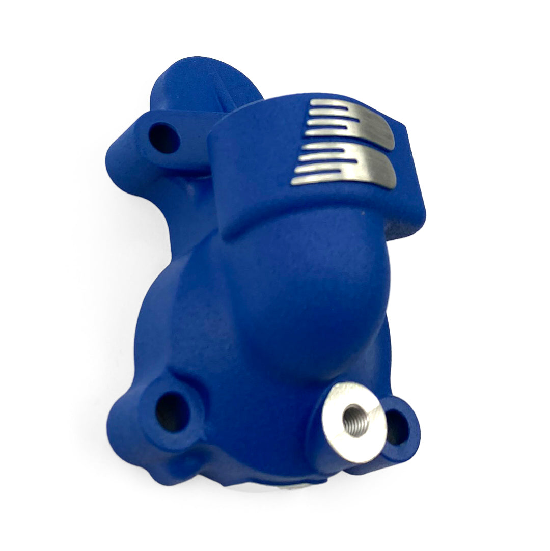 WATER PUMP COVER BLUE 2024 KAWASAKI KX 450 F, BOYESEN WPK18DL SUPERCOOLER