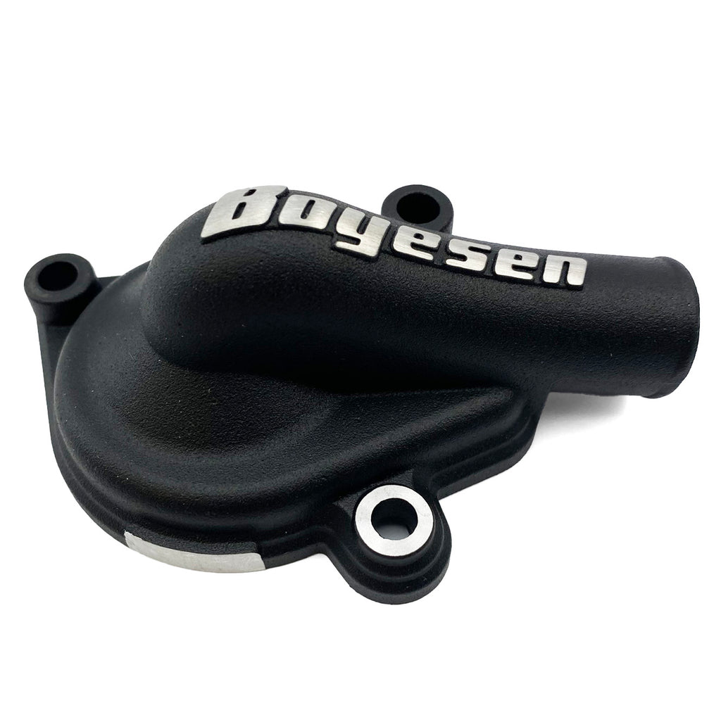 WATER PUMP COVER BLACK 2024-2025 KTM 2 STROKE, BOYESEN WPK-42B SUPERCOOLER