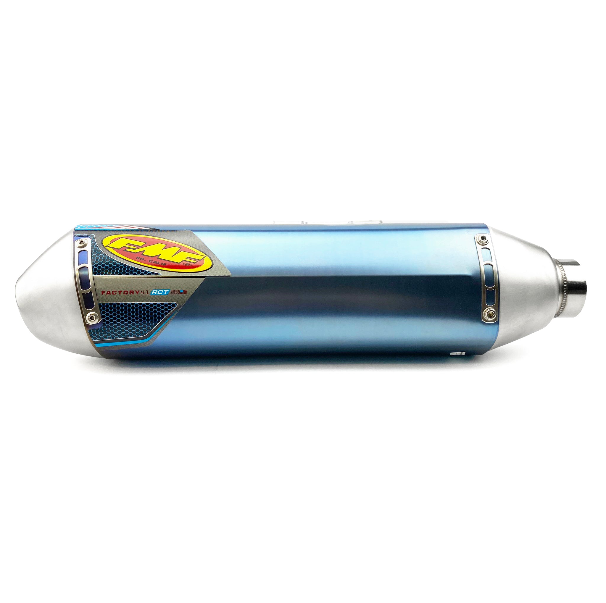 11-12 RMZ250 F4.1 SS BLUE, FMF 043292 FACTORY SILENCER