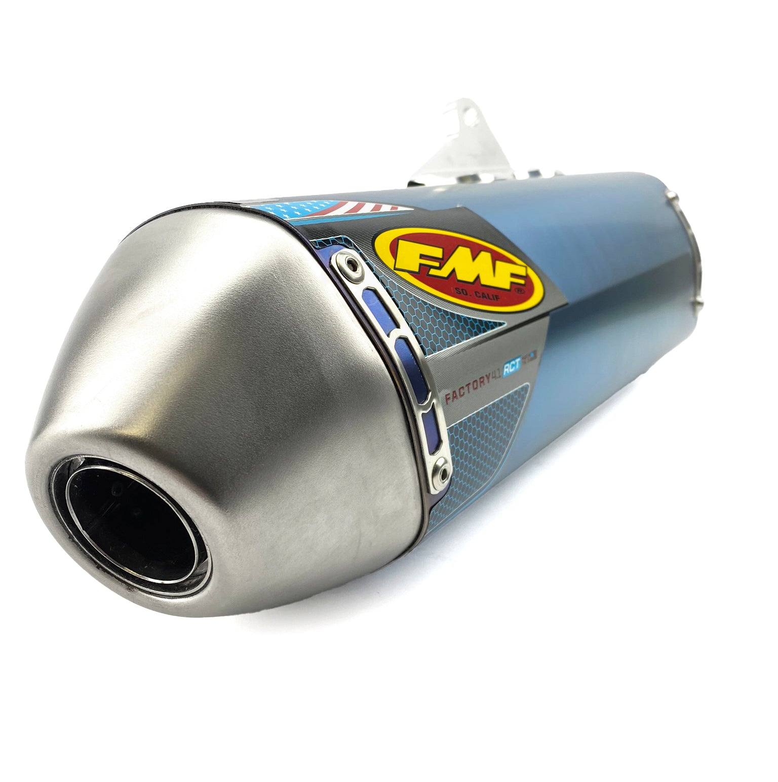 11-12 RMZ250 F4.1 SS BLUE, FMF 043292 FACTORY SILENCER