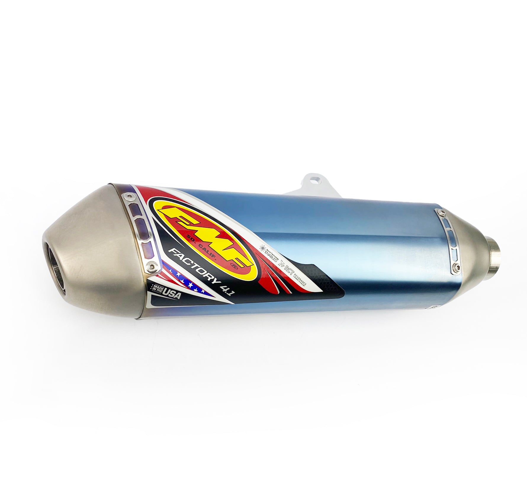 11-12 RMZ250 F 4.1 TIT BLUE, FMF 043294 FACTORY SILENCER