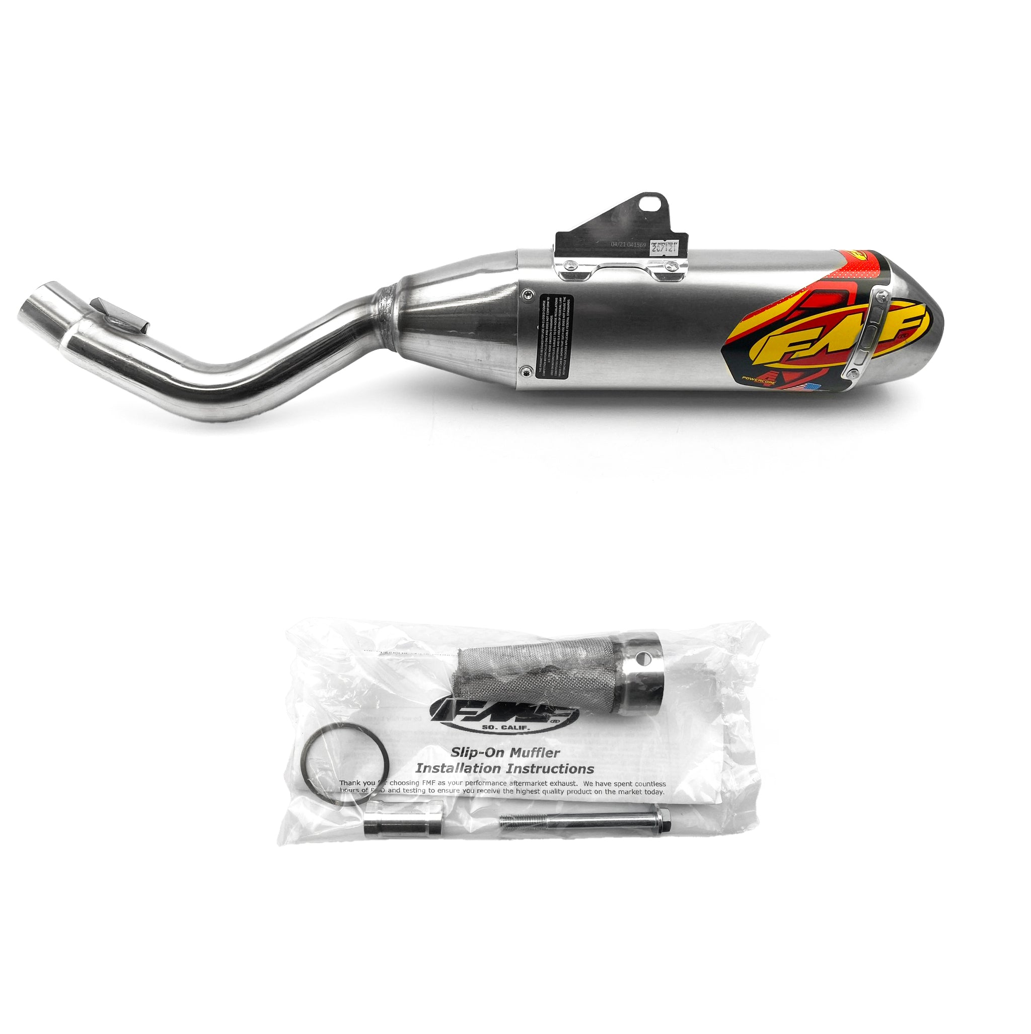 17-19 CRF250L RALLY PC4 HEX, SILENCER 041569 POWERCORE, FMF