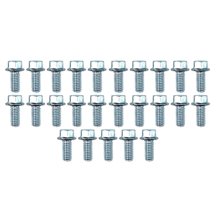 M6 x 12mm FLANGE BOLT, PACK OF 25, 8mm HEX