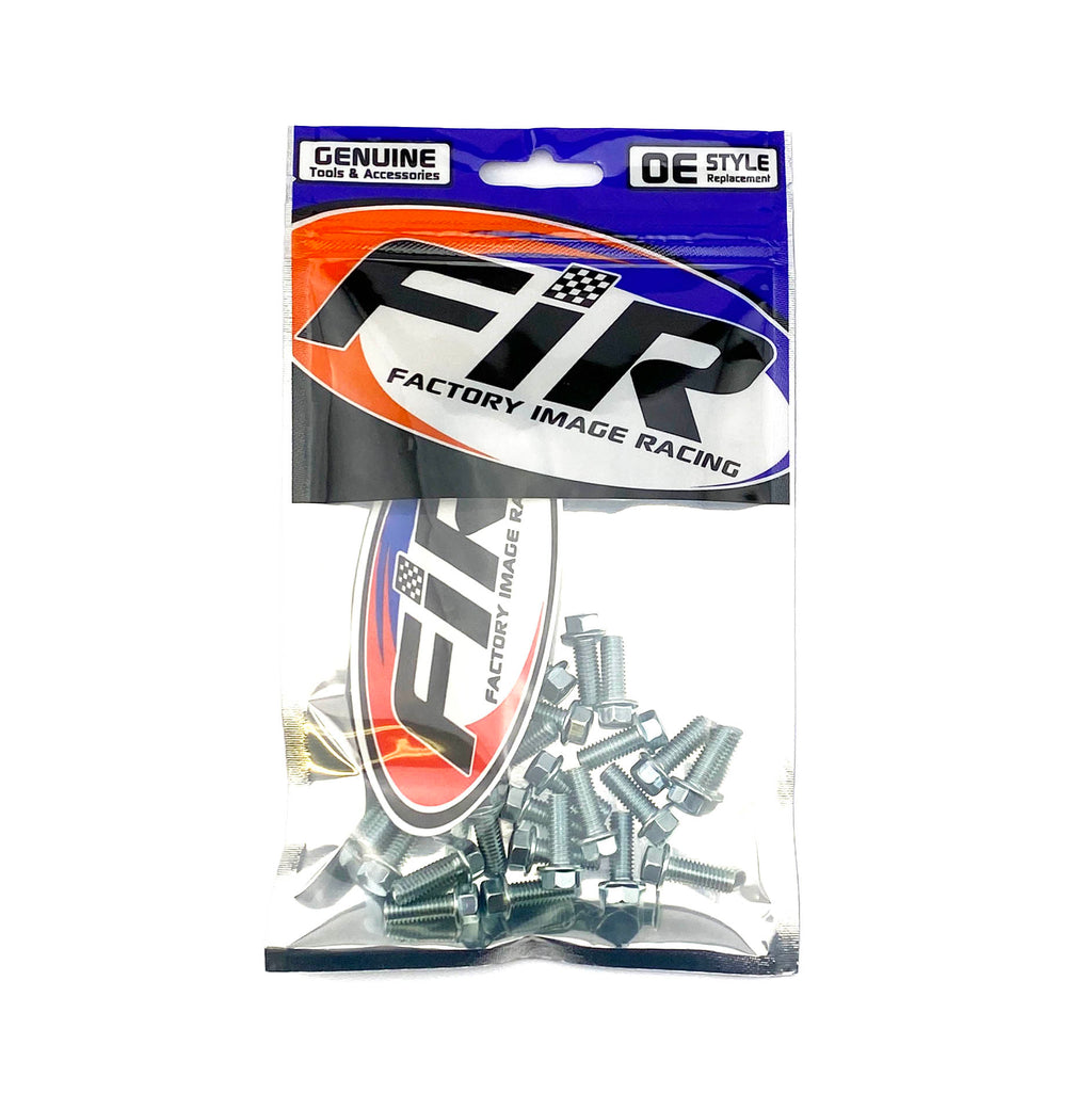M6 x 16mm FLANGE BOLT, PACK OF 25, 8mm HEX
