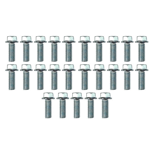 M6 x 16mm FLANGE BOLT, PACK OF 25, 8mm HEX