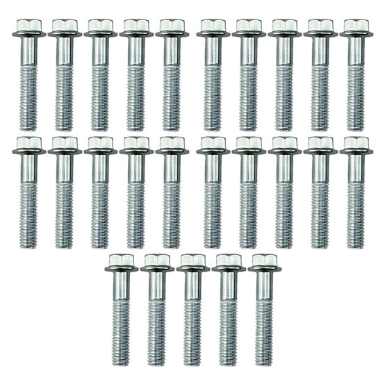M6 x 30mm FLANGE BOLT, PACK OF 25, 8mm HEX