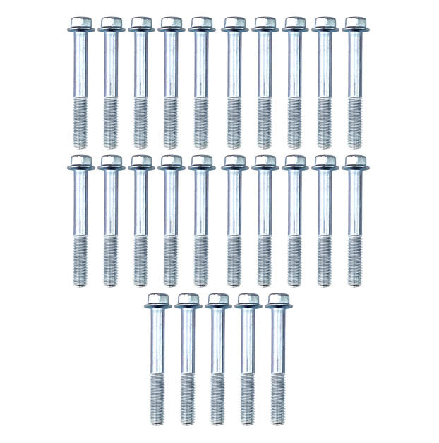 M6 x 35mm FLANGE BOLT, PACK OF 25, 8mm HEX