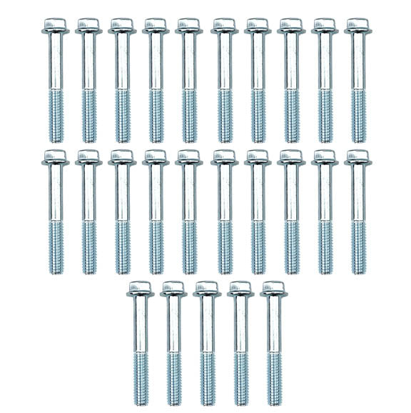 M6 x 40mm FLANGE BOLT, PACK OF 25, 8mm HEX