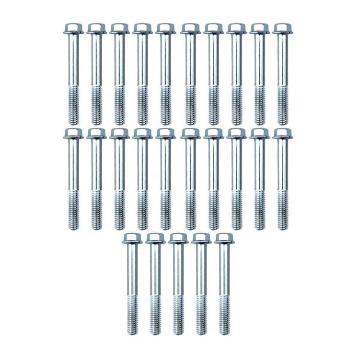 M6 x 50mm FLANGE BOLT, PACK OF 25, 8mm HEX