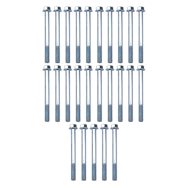 M6 x 60mm FLANGE BOLT, PACK OF 25, 8mm HEX
