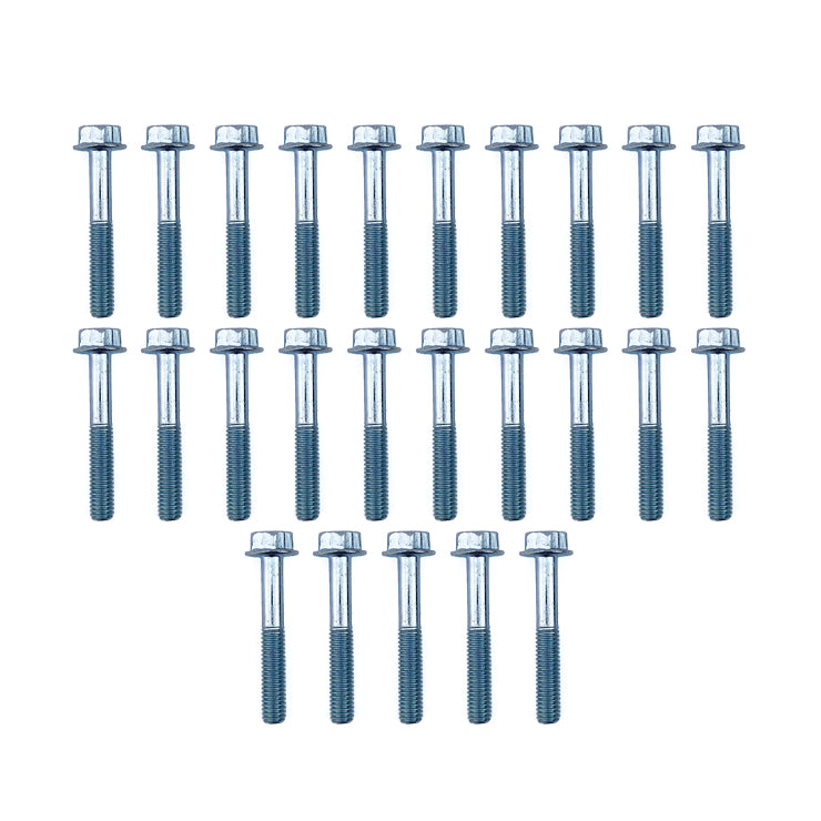 M6 x 40mm FLANGE BOLT, PACK OF 25, 10mm HEX