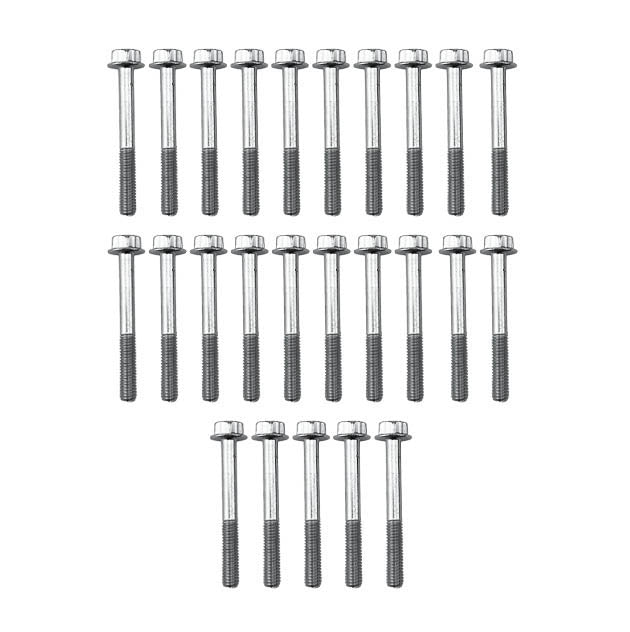 M6 x 50mm FLANGE BOLT, PACK OF 25, 10mm HEX