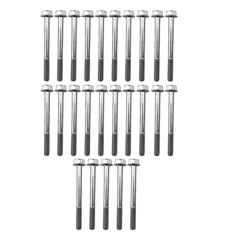M6 x 65mm FLANGE BOLT, PACK OF 25, 10mm HEX