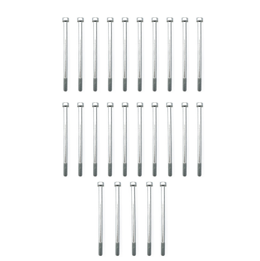 M6 x 100mm FLANGE BOLT, PACK OF 25, 10mm HEX